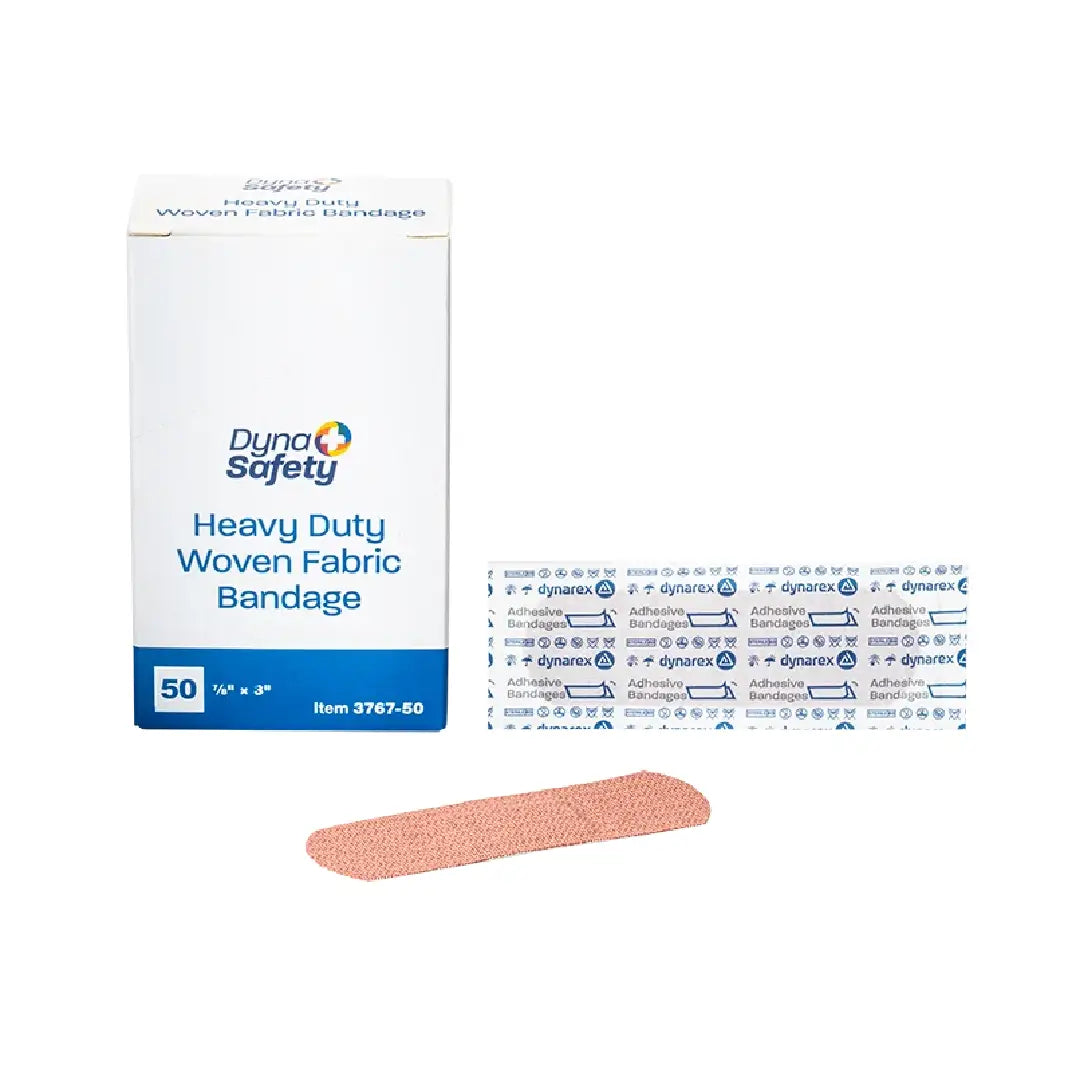 Heavy Duty Woven Fabric Bandages (⅞” x 3”)